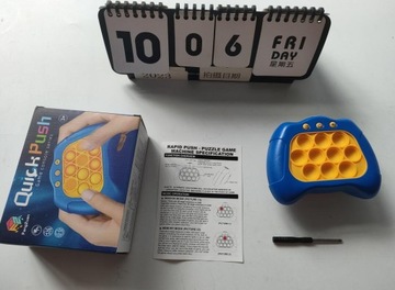 Сенсорная игровая консоль PUSH BUBBLE pop it в подарок