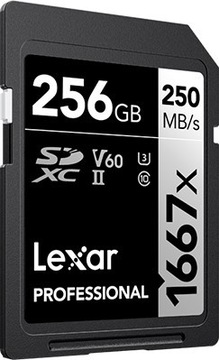 Lexar SDXC 256GB Professional 1667x UHS-II U3