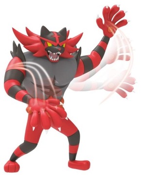 Боевая фигурка Pokemon Incineroar с функцией подвижной атаки
