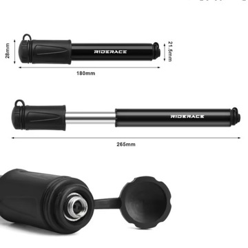 КОМПАКТНЫЙ РУЧНОЙ МИНИ-НАСОС ДЛЯ ВЕЛОСИПЕДА С АЛЮМИНИЕВОЙ РУЧКОЙ 7 БАР ДЛЯ РАМЫ