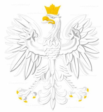 NAKLEJKA ORZEŁ GODŁO po obrysie 