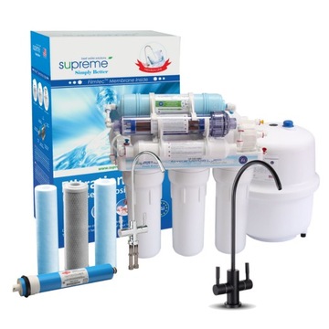 8-STOPNIOWA ODWRÓCONA OSMOZA SUPREME RO8 PREMIUM CZARNY KRANIK