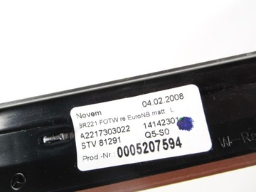 LIŠTA DVEŘE ZADNÍ PRAVÁ DŘEVO MAT SATIN MERCEDES W221