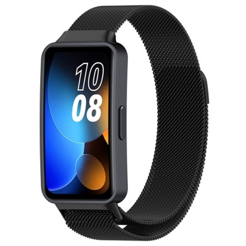 Opaska ze stali Bizon do Huawei Band 9 / Band 8 elegancki pasek bransoletka