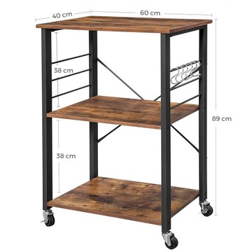 LOFT INDUSTRIAL вспомогательный шкаф на колесах