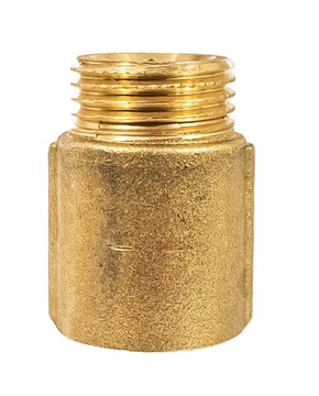 УДЛИНИТЕЛЬ ЛАТУННЫЙ УДЛИНИТЕЛЬ FI 1/2 ДЮЙМА ДЛИНА 25 мм 2,5 см ПРОЧНЫЙ, ПРОЧНЫЙ