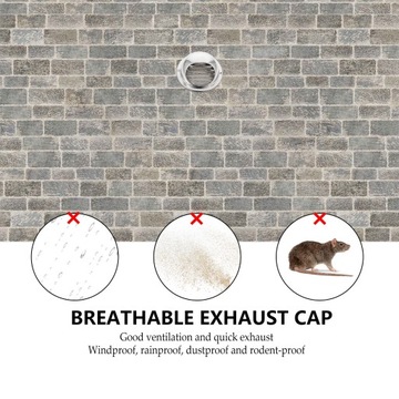 Oddychające kaptury wyciągowe Otwór wentylacyjny nasadki wydechowej