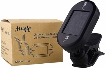 ХРОМАТИЧЕСКИЙ ТЮНЕР КЛИП ДЛЯ УКУЛЕЛЕ, ГИТАРЫ, СКРИПКИ, MUGIG T-2S LCD