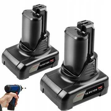 Профессиональный аккумулятор 2x для Bosch GBA 12 В 6,0 Ач