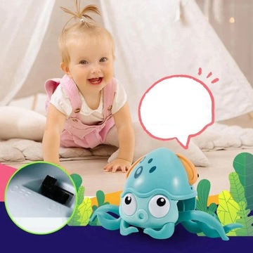 ПОЛЗУЩИЙ ОСЬМИНОГ ИГРУШКИ СО СВЕТОМ И МУЗЫКОЙ