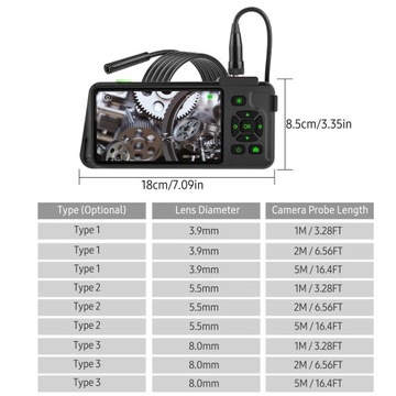 Industrial Endoscope with 4.5-inch IPS Color
