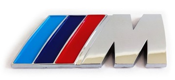 MPOWER BMW emblemat logo chrom 82x32mm MSport