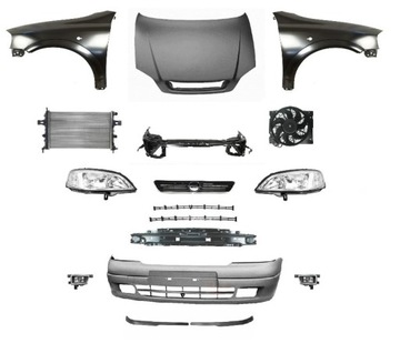 ASTRA G 98-09 PRZÓD MASKA BŁOTNIK ZDERZAK LAMPA