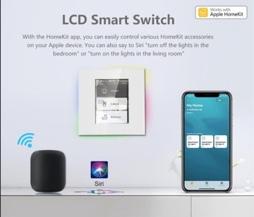 УМНЫЙ ПЕРЕКЛЮЧАТЕЛЬ WIFI LCD ИНТЕЛЛЕКТУАЛЬНЫЙ ПЕРЕКЛЮЧАТЕЛЬ