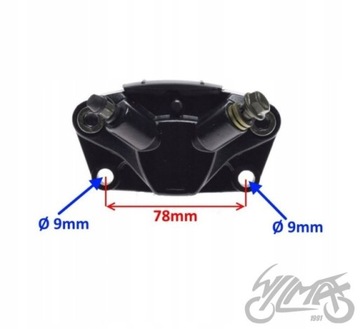 ZACISK HAMULCA TYŁ KPL CZARNY