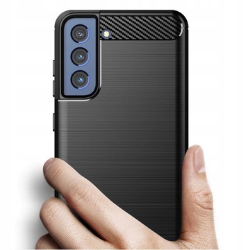 Чехол CARBON для Samsung Galaxy S21 FE 5G + СТЕКЛО