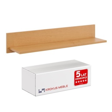 PÓŁKA NA ŚCIANĘ WISZĄCA DO SALONU NA KSIĄŻKI NOWOCZESNA PROSTA OLCHA