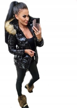 HIT LAKIEROWANA KURTKA BLACK PORSCHE W POŁYSKU XL