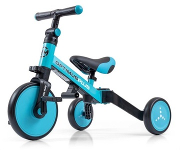 BALANCE BIKE Велосипед трехколесный 4в1 для детей 1, 2, 3 лет Синий детский