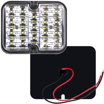 LAMPA TYLNA COFANIA LED PROSTOKĄT 12V CE DIODOWA LAMPKA WSTECZNEGO