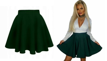 КРАСНАЯ ЮБКА расклешенная КОЛЕСОМ и МОЛНИЕЙ РАЗНЫЕ ЦВЕТА ЛЕТО (38) М