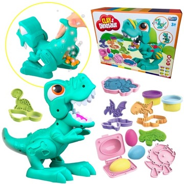 CIASTOLINA MASA PLASTYCZNA ZESTAW nakarm dinozaura