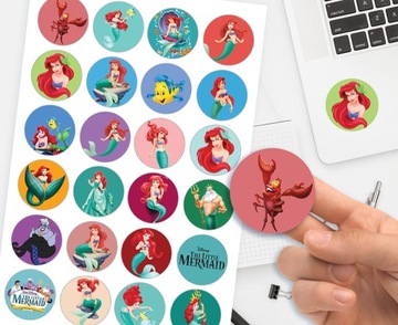 НАБОР НАКЛЕЙКОВ + ТАТУ ДЛЯ ДЕТЕЙ ДЕТСКАЯ РУСАЛОЧКА АРИЭЛЬ КАЧЕСТВЕННАЯ