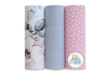 Pieluszki Muślinowe Pieluchy kolorowe 3-PACK PREMIUM - EGA KIDS