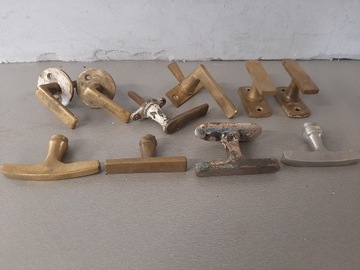 Красивая старая латунная дверная ручка, знак, ручка, дверной замок, окно, АНТИЧНЫЙ ПАМЯТНИК