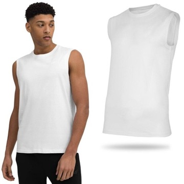 PÁNSKE TRIČKO 4F BEZ RUKÁVOV TANK TOP TIELKO