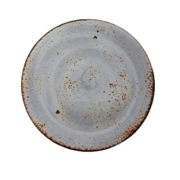 TALERZ PŁYTKI Z MELAMINY SZARY DEKOR ŚR 22.5CM 24632-GREY