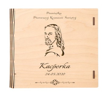 Деревянная фотокоробка 15х15 Первое Святое Причастие