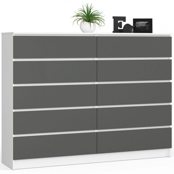 NOWOCZESNE MEBLE MIESZKANIA 160x40x121 cm KOMODA komoda szafka szuflady