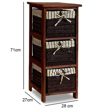 ШКАФ, КОМОД, 3 КОРЗИНЫ, ВАННАЯ КОМНАТА, ЗАЛ, КОРИЧНЕВЫЙ