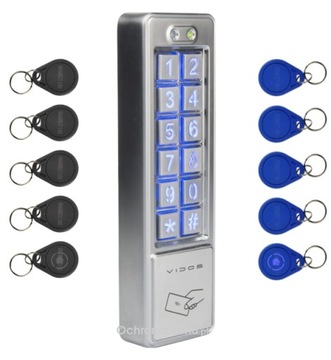 ZS12 ZS52 Zamek szyfrowy z czytnikiem RFID VIDOS