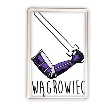 magnes akrylowy Wągrowiec nadruk