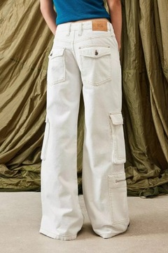 Urban Outfitters NH5 tpq szerokie spodnie jeans bojówki W34/L32/XXL