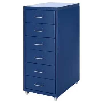 HELMER komoda na kółkach 28x69 cm niebieski IKEA
