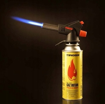 Газовая горелка Tiross TS-705 + 8 картриджей