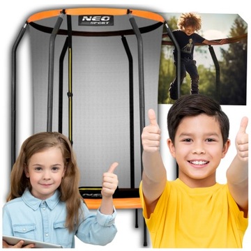 TRAMPOLINA OGRODOWA SIATKA OCHRONNA DLA DZIECI MAŁA DO DOMU WYTRZYMAŁA DOM