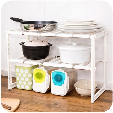 Półka kuchenna półki na zlew kuchenny Regał na przyprawy regulowana 38-70cm