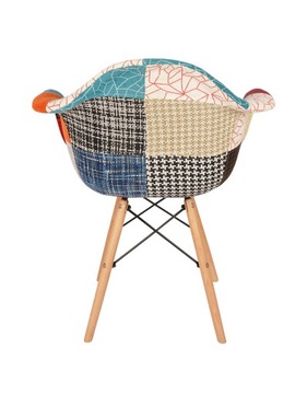 СТУЛ С ПОДЛОКОТНИКАМИ ЛОСУЧНАЯ ОБИВКА TOKIO