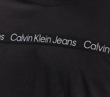 Calvin Klein Jeans T-Shirt męski J30J323253 Czarny z logo r. L