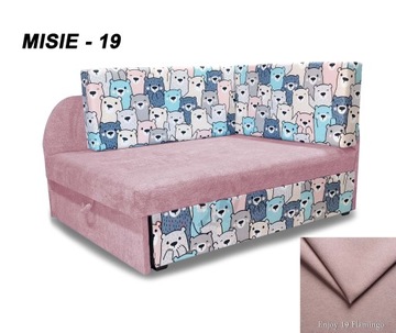 Fantazyjne łóżko dla malucha z bajkowym designem, rozkładane, materac