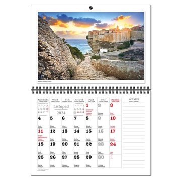 Календарь 2024 настенный планировщик А3 13 досок TRAVEL