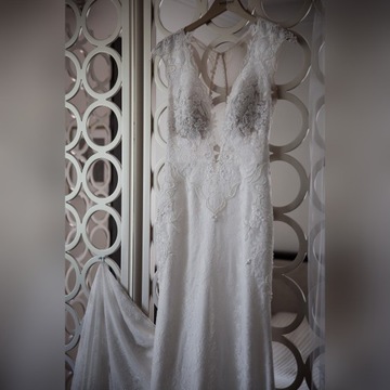 SUKNIA ŚLUBNA FIRMY BERTA BRIDAL14-20 r. 36/38