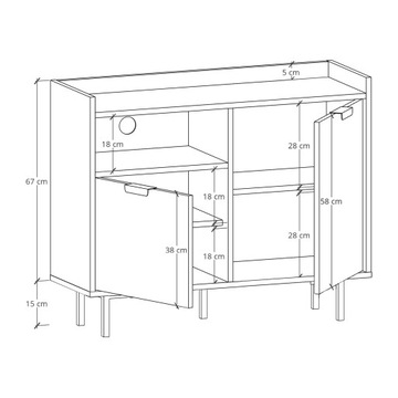 ТВ-ПЛАТЬЕ KS2TV1 RANT СТАЛЬНЫЕ НОЖКИ 110 СМ SIGI