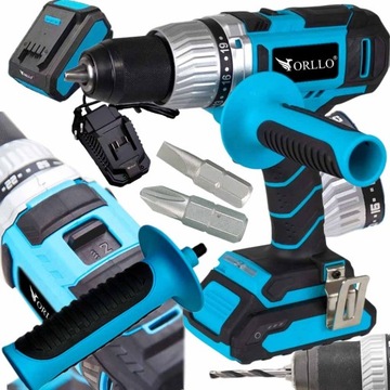 WIERTARKA WKRĘTARKA UDAROWA AKUMULATOROWA 20V Z LED ORLLO WU-02 BITY GRATIS