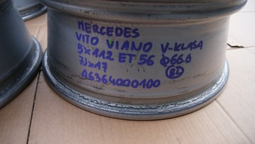 4× DISK HLINÍK MERCEDES-BENZ OE 7.0" X 17" 5X112