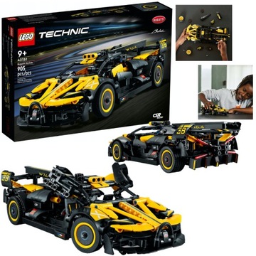 KLOCKI LEGO TECHNICS SAMOCHÓD BOLID BUGATTI PREZENT DLA 9,10,11 LATKA